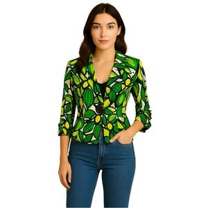 Vintage Graphic Print Blazer. Small/ Petite. NWT